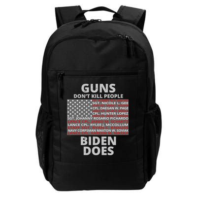 Guns Don't Kill People Biden Does 13 American Heroes Backpack