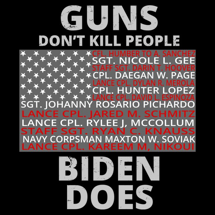Guns Don't Kill People Biden Does 13 American Heroes 7-Panel Snapback Hat