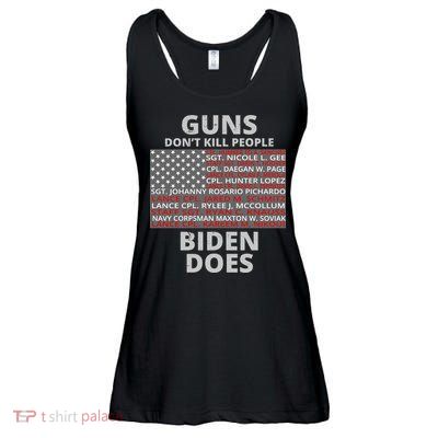 Guns Don't Kill People Biden Does 13 American Heroes Ladies Essential Flowy Tank