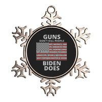 Guns Don't Kill People Biden Does 13 American Heroes Metallic Star Ornament