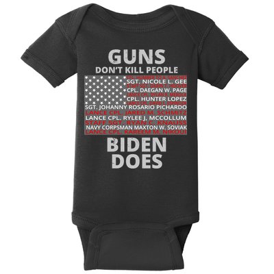 Guns Don't Kill People Biden Does 13 American Heroes Baby Bodysuit