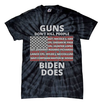 Guns Don't Kill People Biden Does 13 American Heroes Tie-Dye T-Shirt