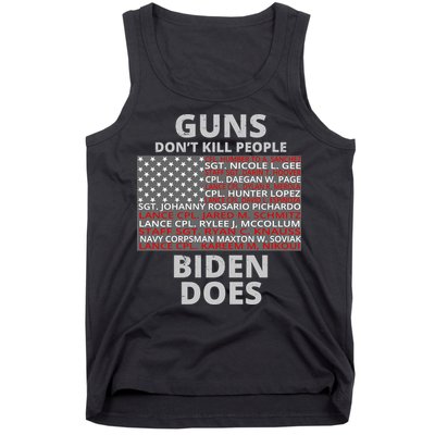 Guns Don't Kill People Biden Does 13 American Heroes Tank Top