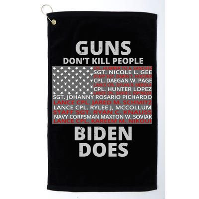 Guns Don't Kill People Biden Does 13 American Heroes Golf Towel