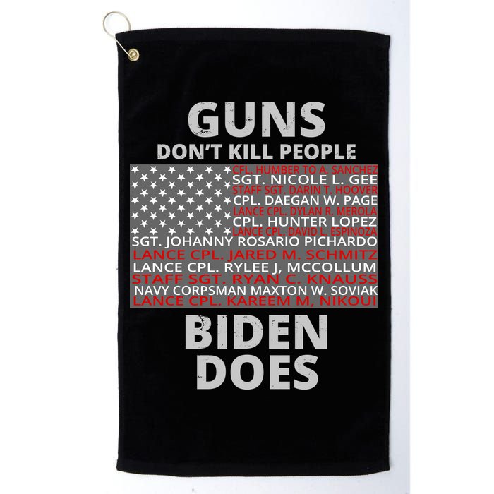 Guns Don't Kill People Biden Does 13 American Heroes Golf Towel