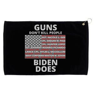 Guns Don't Kill People Biden Does 13 American Heroes Grommeted Golf Towel