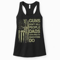 Guns Don't Kill People Dads With Pretty Daughters Humor Dad Womens Tank Top