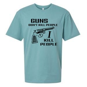 Guns Dont Kill People I Do Sueded Cloud Jersey T-Shirt