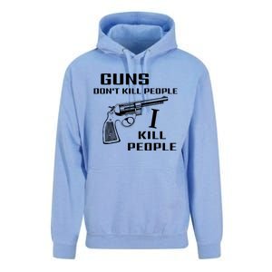 Guns Dont Kill People I Do Unisex Surf Hoodie