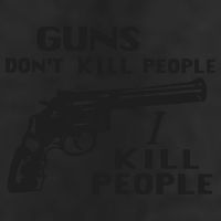 Guns Don’T Kill People I Kill People 7 Panel Mesh Trucker Snapback Hat
