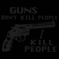 Guns Don’T Kill People I Kill People Drawstring Bag
