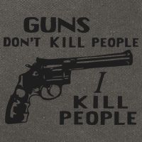 Guns Don’T Kill People I Kill People Cotton Canvas Backpack