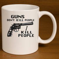 Guns Don’T Kill People I Kill People 11oz C Handle Ceramic Mug
