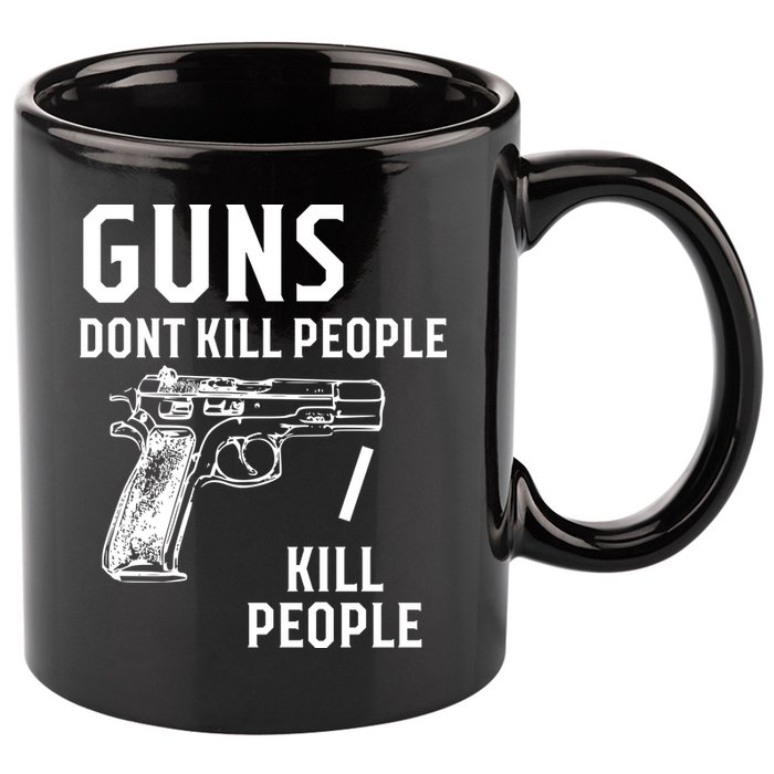 Guns Dont Kill People I Do 11oz C Handle Ceramic Mug