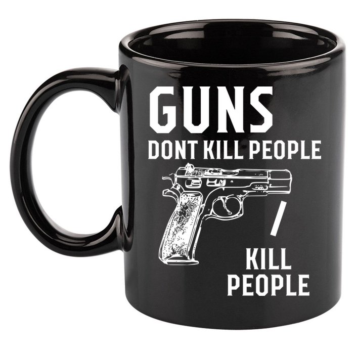 Guns Dont Kill People I Do 11oz C Handle Ceramic Mug