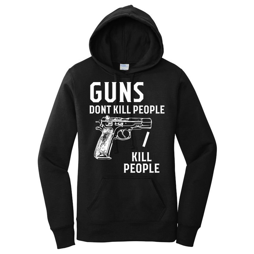 Guns Dont Kill People I Do Women's Pullover Hoodie