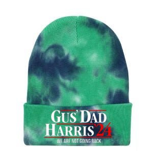 Gus Dad Kamala Harris Waltz Tim Walz We Are Not Going Back Tie Dye 12in Knit Beanie