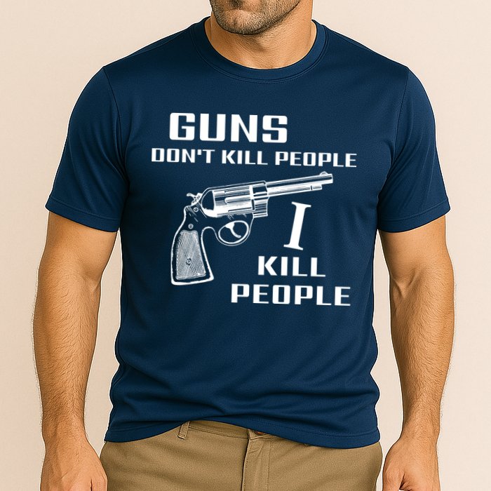 Guns Dont Kill People I Do Cooling Performance Crew T-Shirt