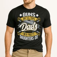 Guns Don't Kill People Dads With Pretty Daughters Do Great Gift Cooling Performance Crew T-Shirt