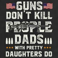 Guns Dont Kill People Dads With Pretty Daughters Humor Dad 15oz Campfire Ceramic Mug