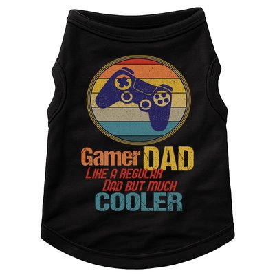 Gaming Dad Like A Regular Dad But Way Cooler Vintage Gamer Gift Doggie Tank