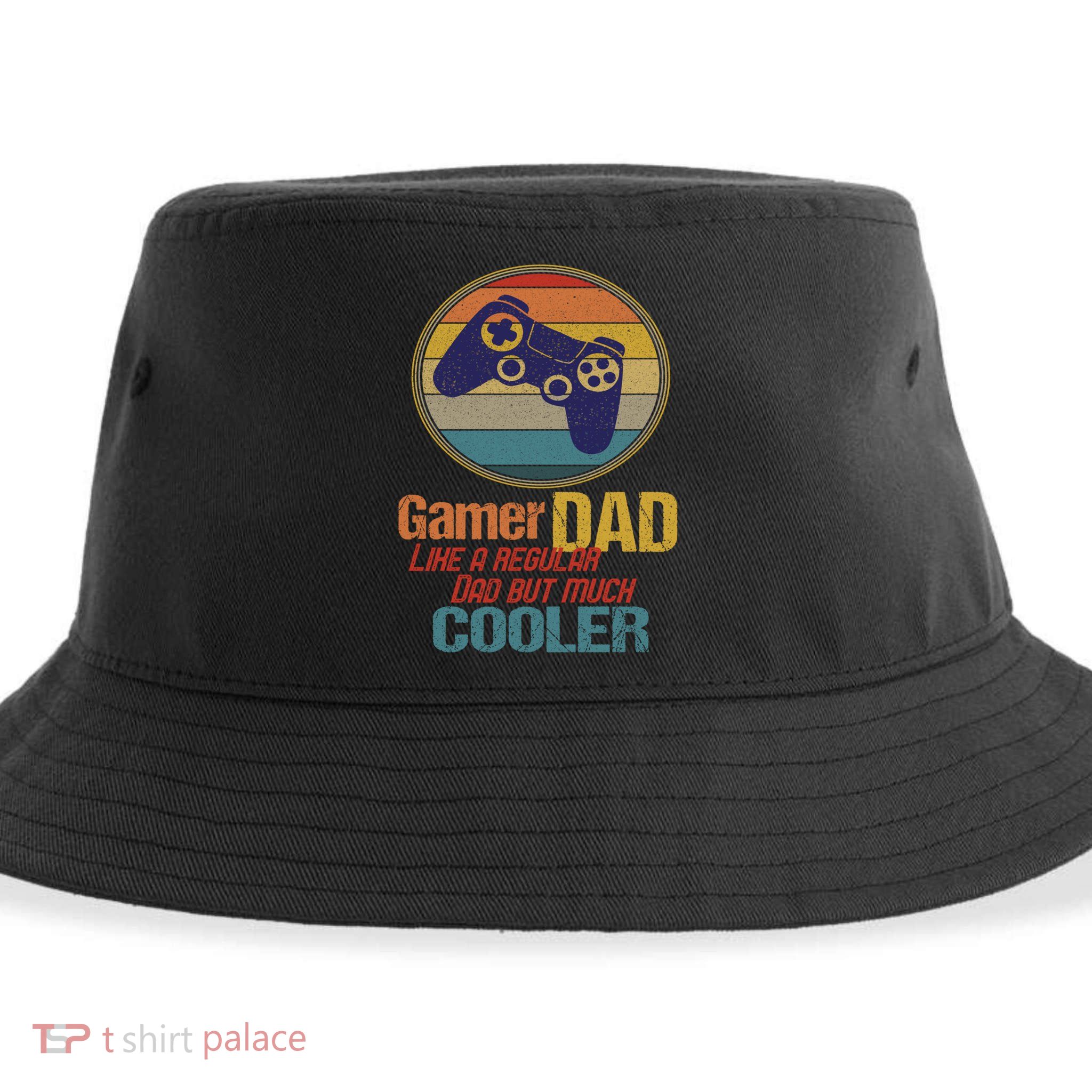 Gaming Dad Like A Regular Dad But Way Cooler Vintage Gamer Gift Sustainable Bucket Hat