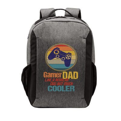 Gaming Dad Like A Regular Dad But Way Cooler Vintage Gamer Gift Vector Backpack