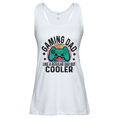 Gaming Dad Like A Regular Dad Cooler Fathers Day Gamer Humor Cool Gift Ladies Essential Flowy Tank