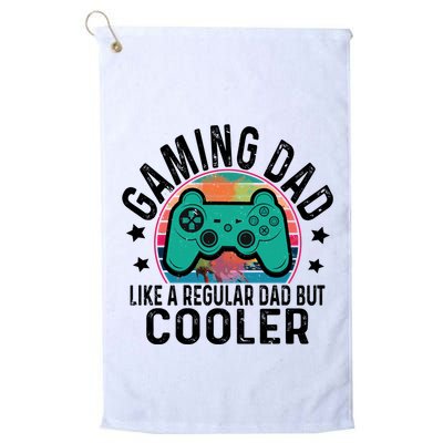 Gaming Dad Like A Regular Dad Cooler Fathers Day Gamer Humor Cool Gift Golf Towel