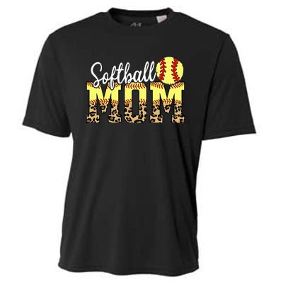 Game Day Leopard Baseball Softball Mom Life Cooling Performance Crew T-Shirt