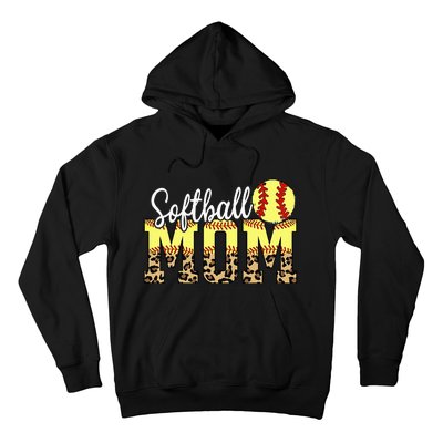 Game Day Leopard Baseball Softball Mom Life Hoodie