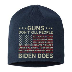 Gun.s Don't Like Ki.lls People Biden Does American Flag Sustainable Beanie