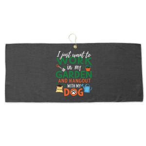 Gardening Dog Lover Plants Gardener Garden Large Microfiber Waffle Golf Towel