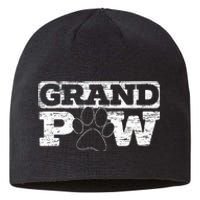 Grandpaw Dog Lover Grandfather Best Grandpa Grandparents Day Sustainable Beanie