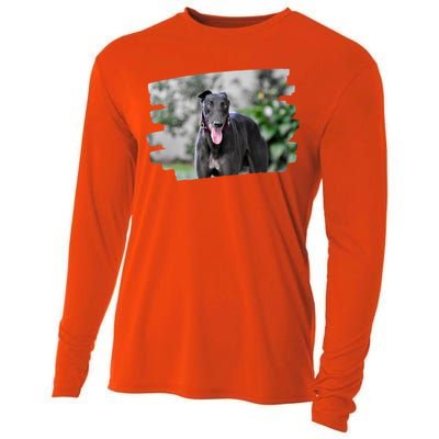 Greyhound Dog Lover Gift Cooling Performance Long Sleeve Crew