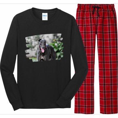 Greyhound Dog Lover Gift Long Sleeve Pajama Set