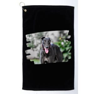 Greyhound Dog Lover Gift Platinum Collection Golf Towel