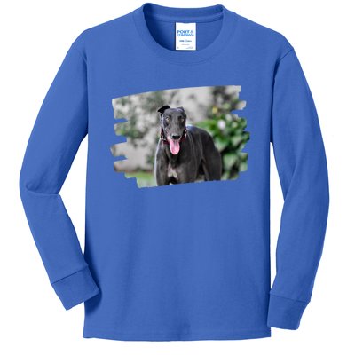 Greyhound Dog Lover Gift Kids Long Sleeve Shirt