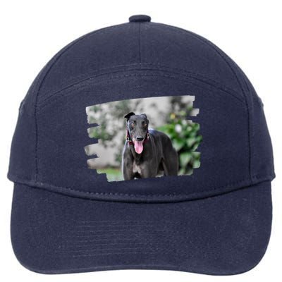 Greyhound Dog Lover Gift 7-Panel Snapback Hat