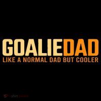 Goalie Dad Like A Normal Dad But Cooler Father's Day Gift Stripe Pom Pom Beanie