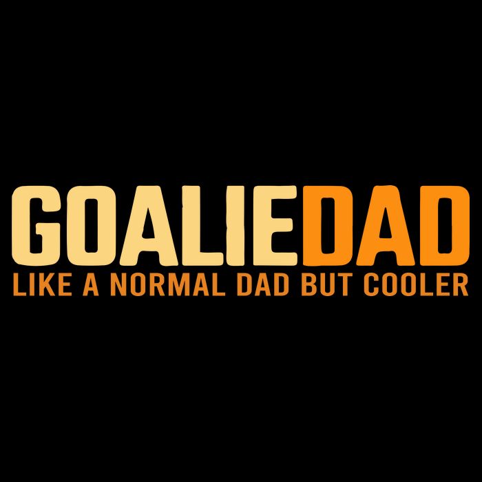 Goalie Dad Like A Normal Dad But Cooler Father's Day Gift Doggie Tank