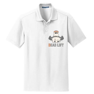 Ghost Dead Lift Halloween Ghost Gym Gymer Dry Zone Grid Polo