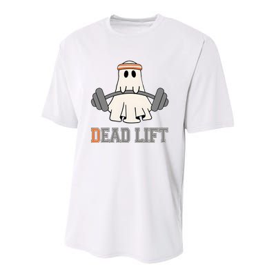 Ghost Dead Lift Halloween Ghost Gym Gymer Youth Performance Sprint T-Shirt