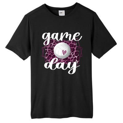 Game Day Leopard Volleyball Game Day Meaningful Gift Tall Fusion ChromaSoft Performance T-Shirt