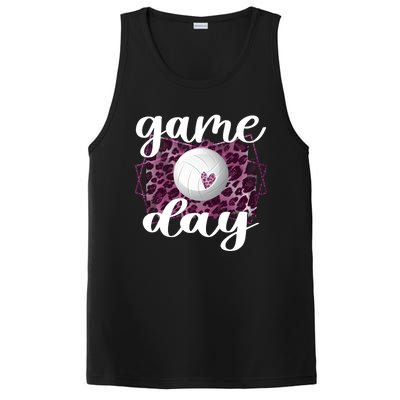 Game Day Leopard Volleyball Game Day Meaningful Gift PosiCharge Competitor Tank