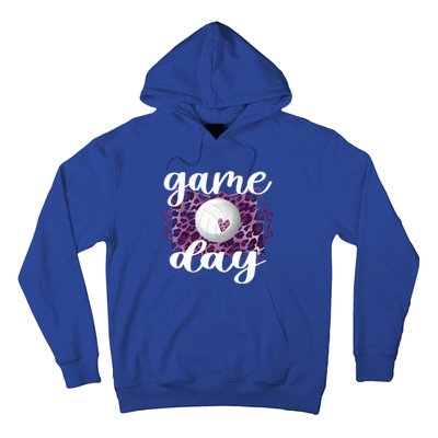 Game Day Leopard Volleyball Game Day Meaningful Gift Hoodie