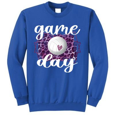 Game Day Leopard Volleyball Game Day Meaningful Gift Sweatshirt