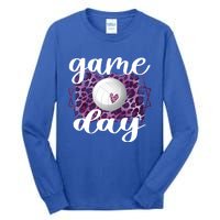 Game Day Leopard Volleyball Game Day Meaningful Gift Tall Long Sleeve T-Shirt