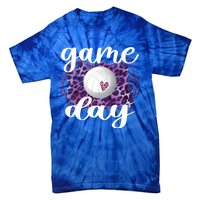 Game Day Leopard Volleyball Game Day Meaningful Gift Tie-Dye T-Shirt