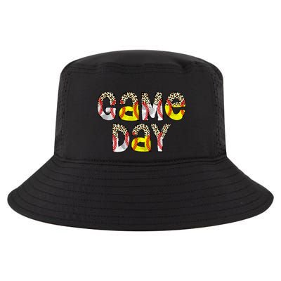 Game Day Leopard Baseball Softball Mom Life Cool Comfort Performance Bucket Hat